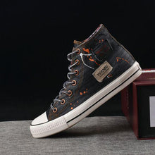 Load image into Gallery viewer, Men&#39;s Trendy High Top Denim Canvas Shoes - Abershoes