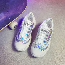 Load image into Gallery viewer, Sequins Mesh Breathable Dad Sneaker Shoes - Abershoes