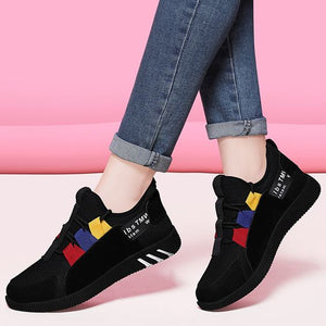 Girls Color Block Trendy Design Sneaker Shoes - Abershoes