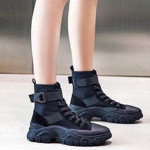 Trendy Style Cool High Top Martin Boots - Abershoes