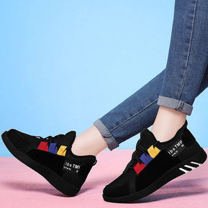 Girls Color Block Trendy Design Sneaker Shoes - Abershoes