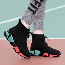 Load image into Gallery viewer, Color Block High Top Casual Sneaker Shoes - Abershoes