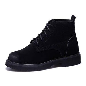 Trendy Leather Martin Booties - Abershoes