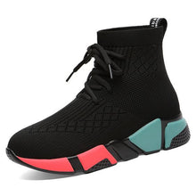 Load image into Gallery viewer, Color Block High Top Casual Sneaker Shoes - Abershoes