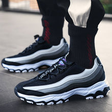 Load image into Gallery viewer, Men&#39;s Striped Color Block Sneaker Shoes - Abershoes