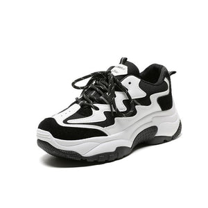 Color Block Mesh Breathable Sneaker Shoes - Abershoes