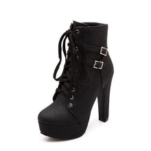 Load image into Gallery viewer, Trendy Cross Strap High Heel Shoes - Abershoes