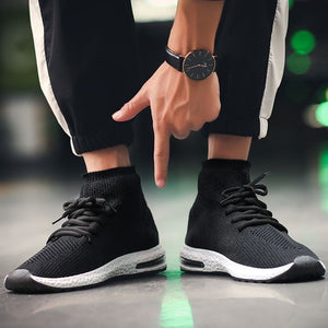 High Top Breathable Air Sock Sneakers - Abershoes