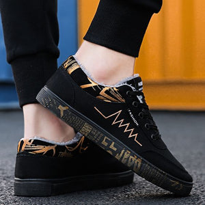 Men's Warm Canvas Shoes - Abershoes