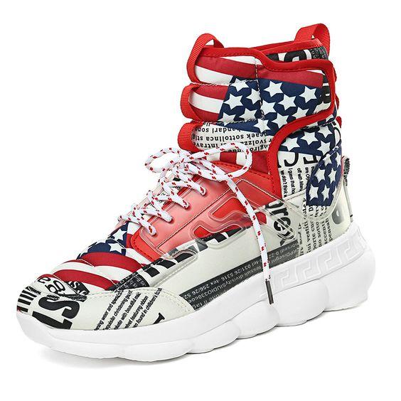 High Top Platform Sneaker Shoes - Abershoes