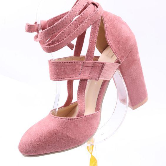 Trendy Pure Color High Heel Pumps - Abershoes